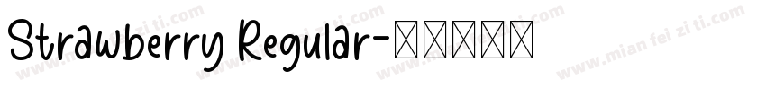 Strawberry Regular字体转换
